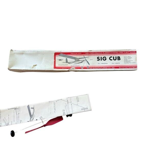 Sig Cub KIT FF-1 Balsa Plane For Parts *Read* - Picture 1 of 7